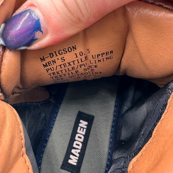 Madden Steve Madden Men's Digson Knit Cuff Boots Size 10.5 - Picture 9 of 9